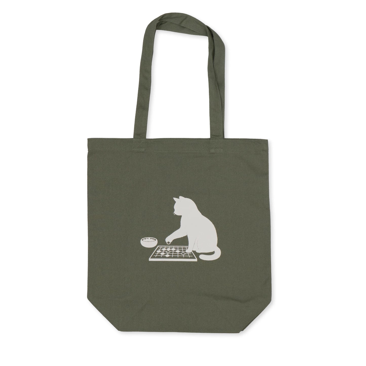 トートバッグ 碁を打つ猫(黒猫 / 白猫)レギュラーサイズ