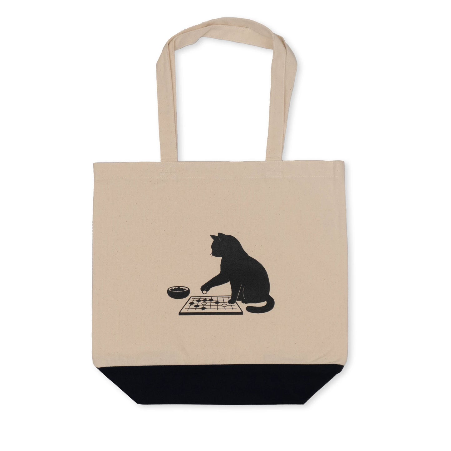 トートバッグ 碁を打つ猫（黒猫 / 白猫）レギュラーサイズ