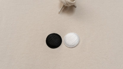 [Limited Model for March and April] 3D Go Stone Embroidered Hoodie - Tsuke [Made to Order]