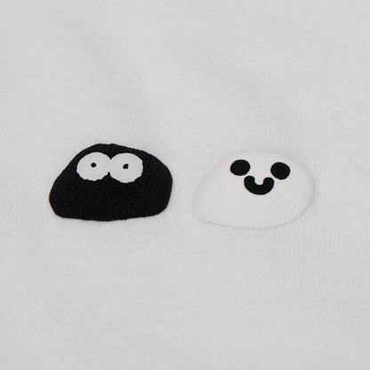 【受注生産】左胸ワンポイントもこもこ碁石Tシャツ（サークル/スクエア/フリーハンドキャラクター）