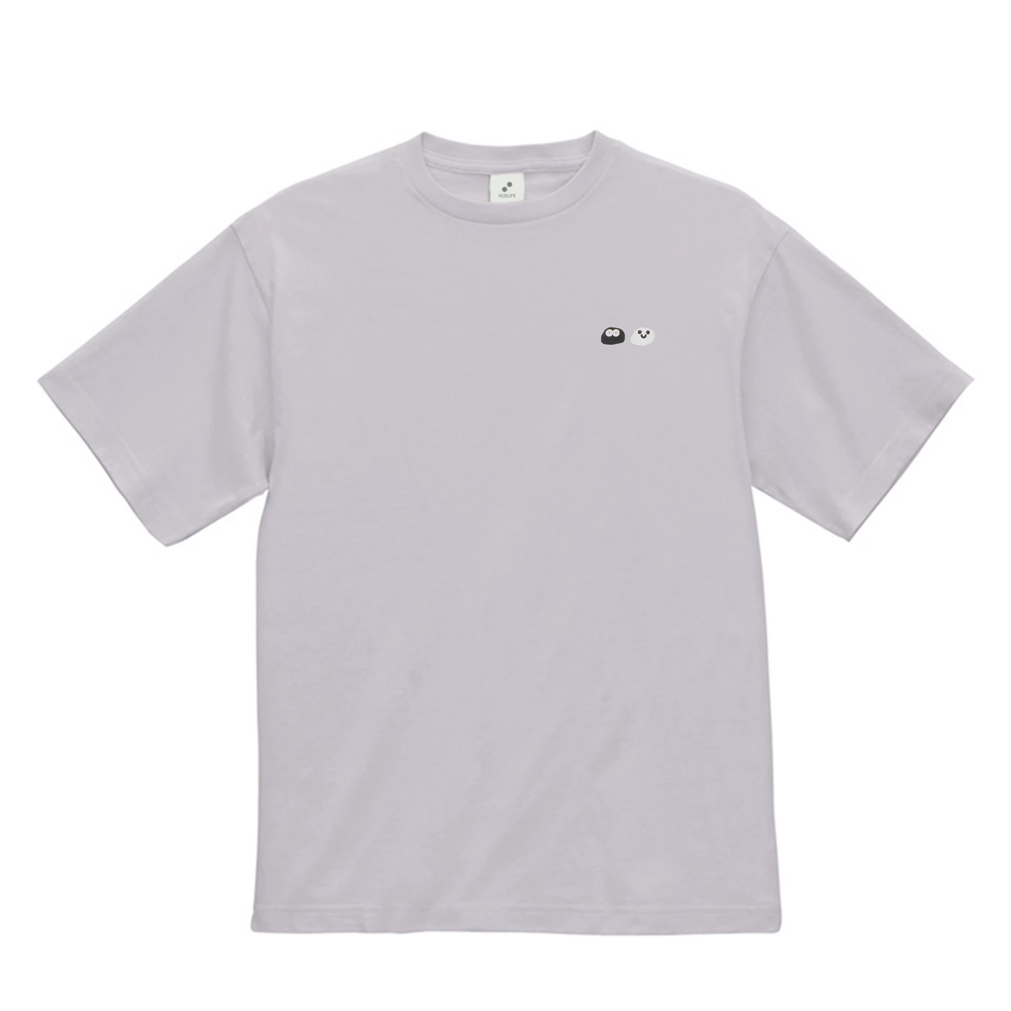 【受注生産】左胸ワンポイントもこもこ碁石Tシャツ（サークル/スクエア/フリーハンドキャラクター）